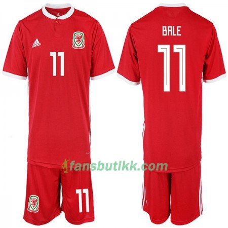 Fotballdrakt Wales Bale 11 Barn Hjemmetrøye 2018-2019 Kortermet